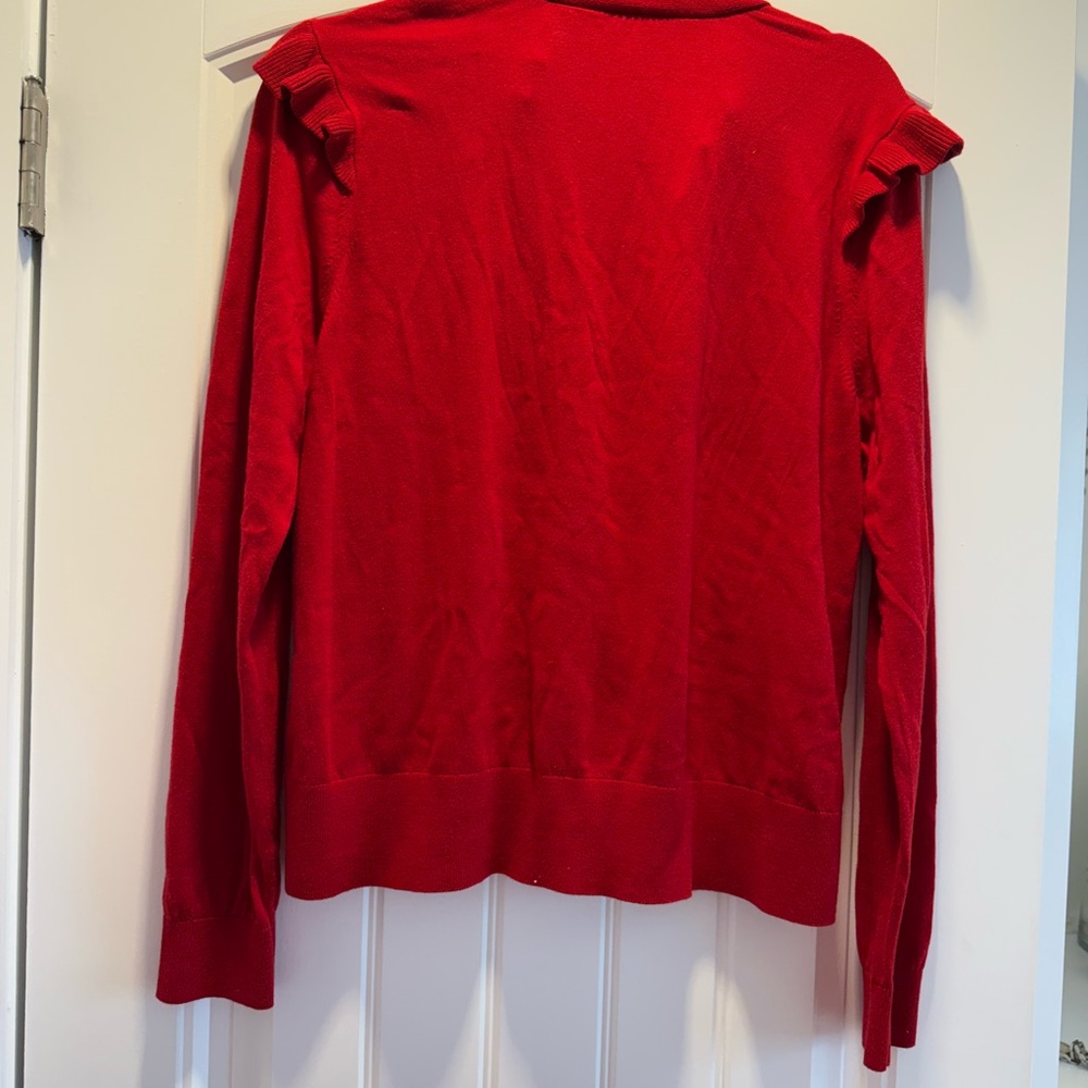 CAbi Cavalier Cardigan with Ruffle Accents - Picture 2 of 3
